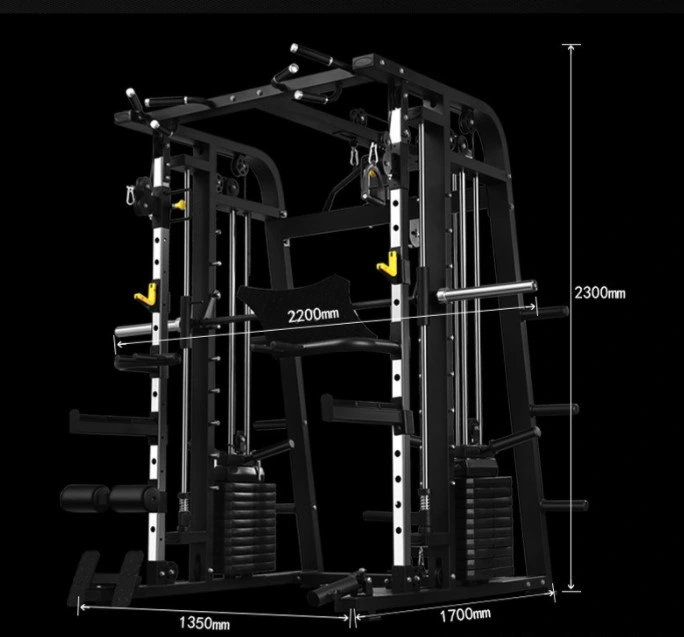 Multi Functional Smith Machine Gym Squat Rack for Home Exercise